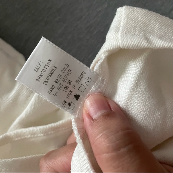 NWT Beautiful Blue Blush - White Midi Dress - Size M - Picture 7 of 7